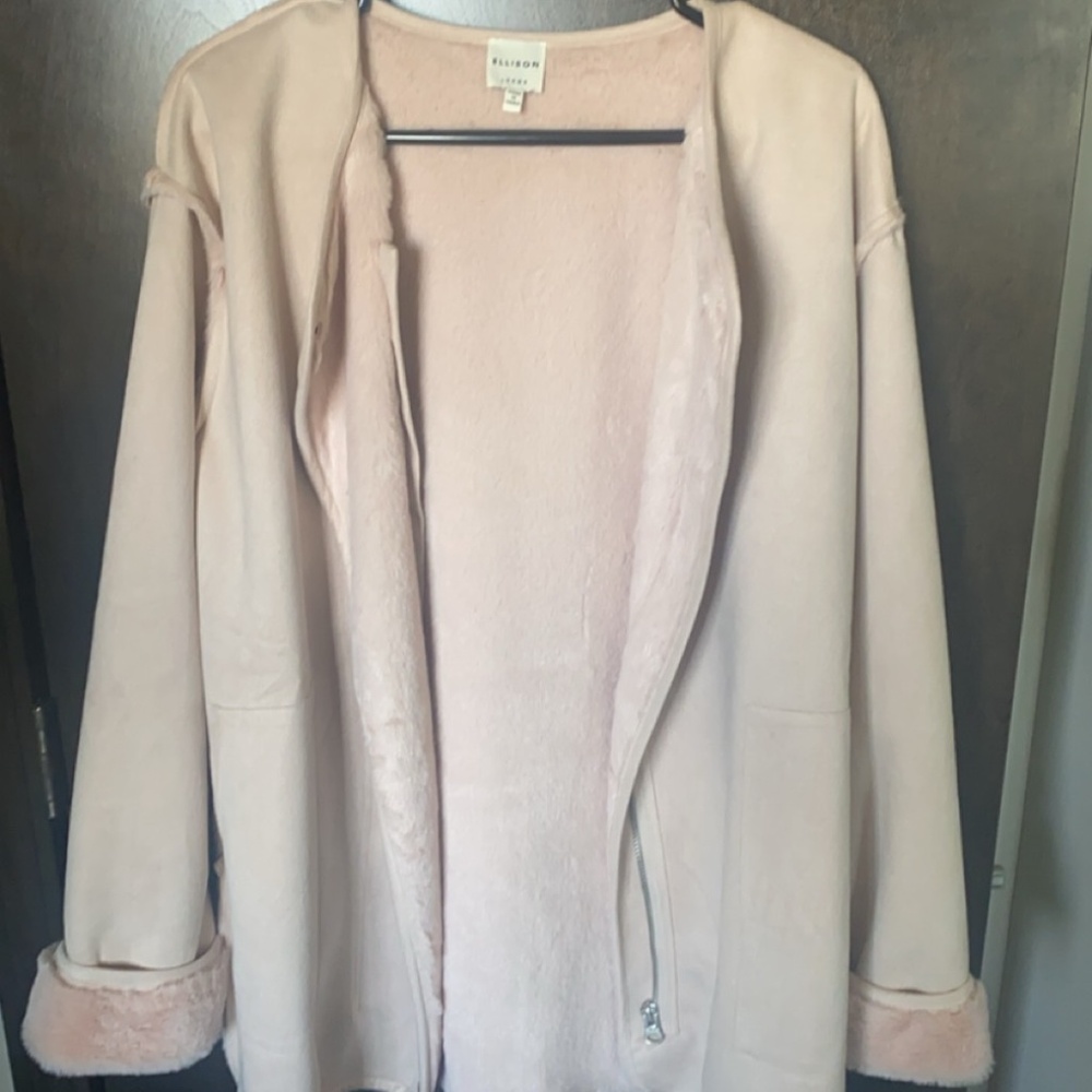 Fashion Dress Coat- Pale Pink